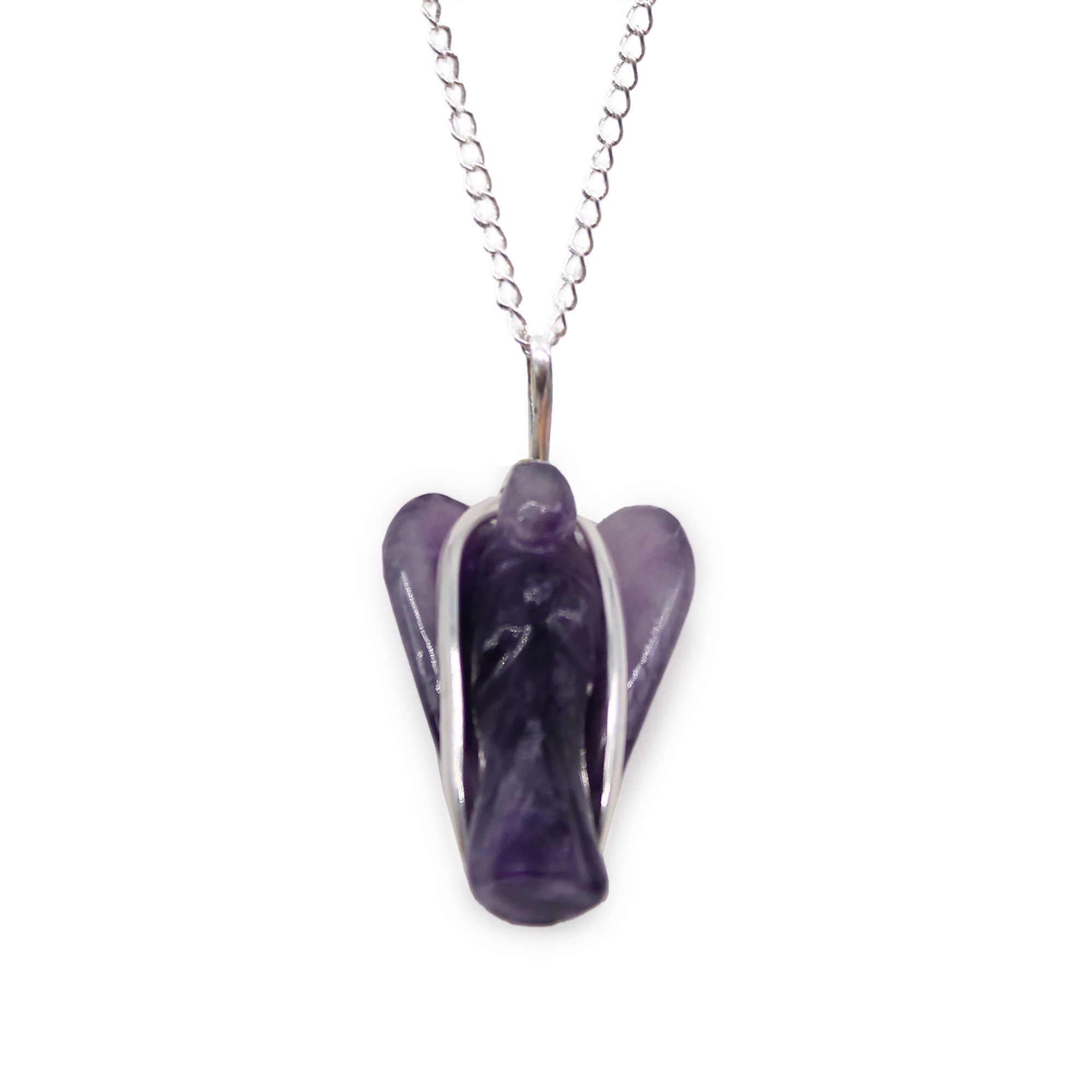 bG9jYWw6Ly9tZWRpYS85Ti9KRS82MFIzMEMxRzZSUktKRTlOLzc3MWIxNWQyLmpwZWc.jpg Gemstone Guardian Angel Pendant - Amethyst - Image 2