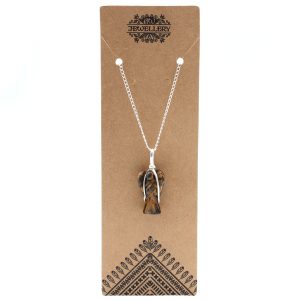 Gemstone Guardian Angel Pendant - Tiger Eye