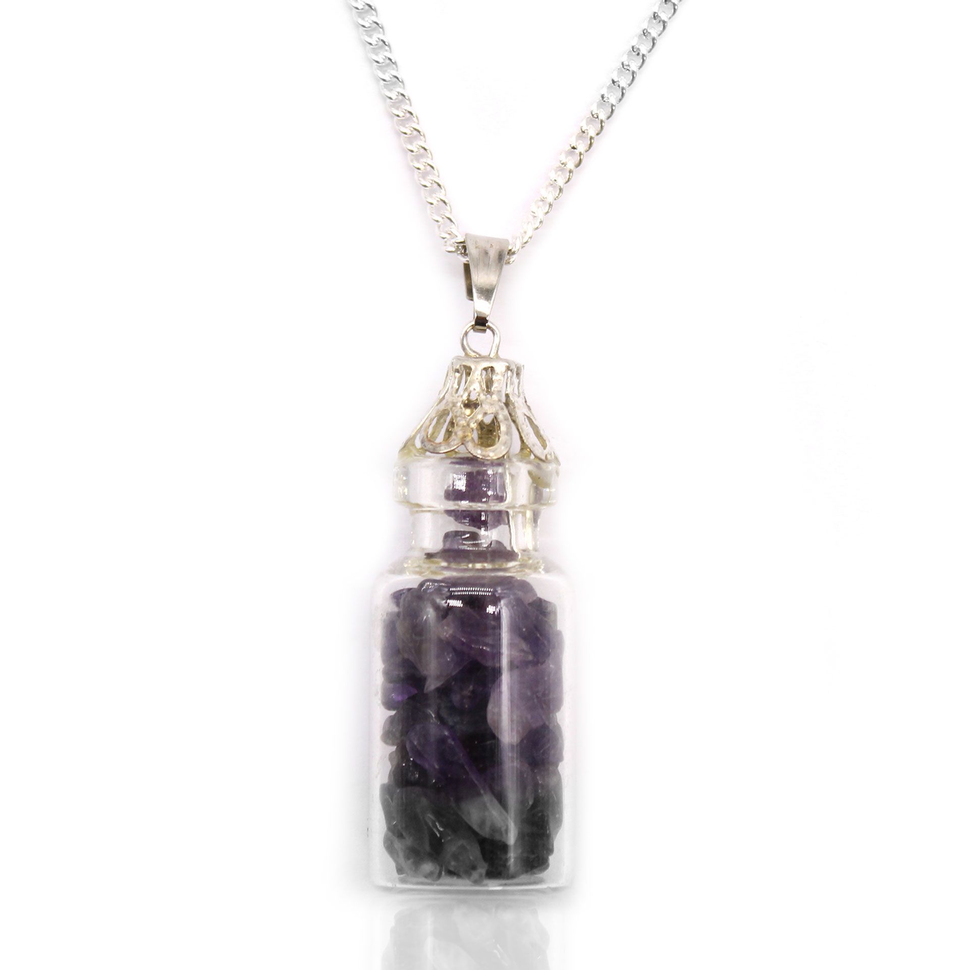 bG9jYWw6Ly9tZWRpYS85US84RS82MFIzMEMxRzZSVks4RTlRL2M0NjhjODFlLmpwZWc.jpg Bottled Gemstones Necklace - Amethyst - Image 5
