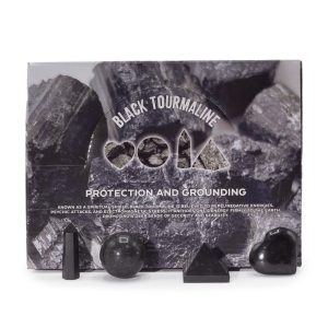 Four Gemstone Shapes - Black Tourmaline