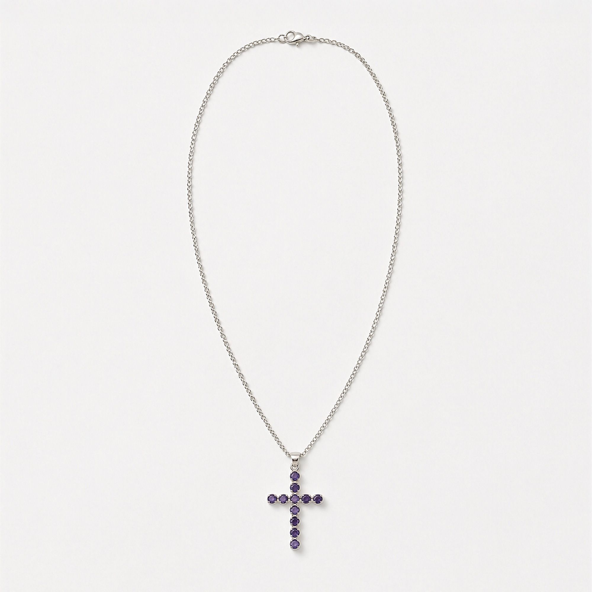 bG9jYWw6Ly9tZWRpYS8xRy82RC82MFIzMEMxSjZDVEs2RDFHL2ExNzQzNWVhLmpwZw.jpg Indian Devotional Pendant - Silver Plated (45cm Chain)- Ionite Crucifix - Image 4