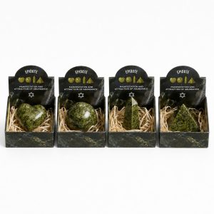 Four Gemstone Shapes - Epidote