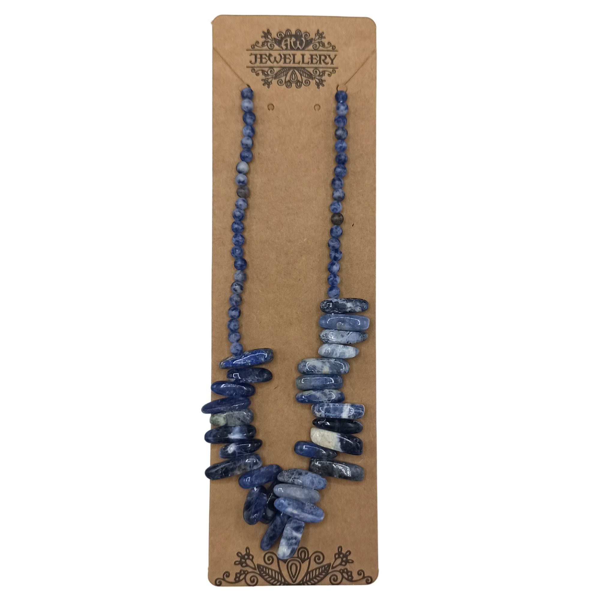 bG9jYWw6Ly9tZWRpYS8xTS8yRS82MFIzMEMxRzZXUjMyRTFNL2QyNmM4NzVhLmpwZWc.jpg Longstone Gem Necklace - Sodalite - Image 2