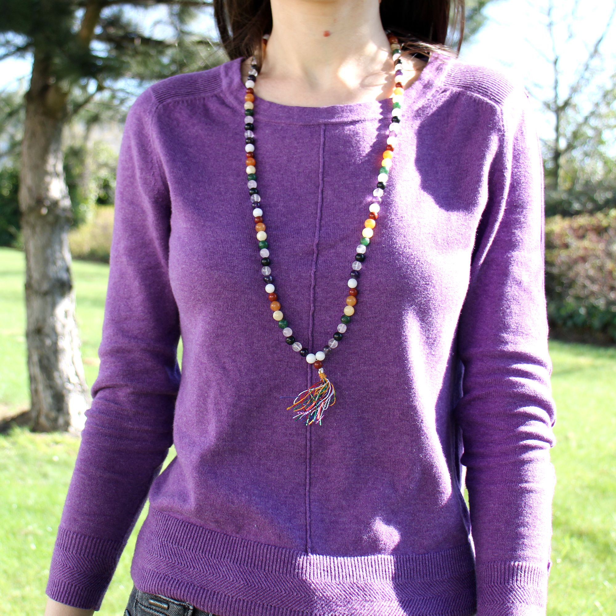bG9jYWw6Ly9tZWRpYS9ITi82RC82MFIzMEMxRzY4VDM2REhOL2UxMDZkOTAwLmpwZWc-3.jpg 108 Bead Mala - White Quartz - Image 2