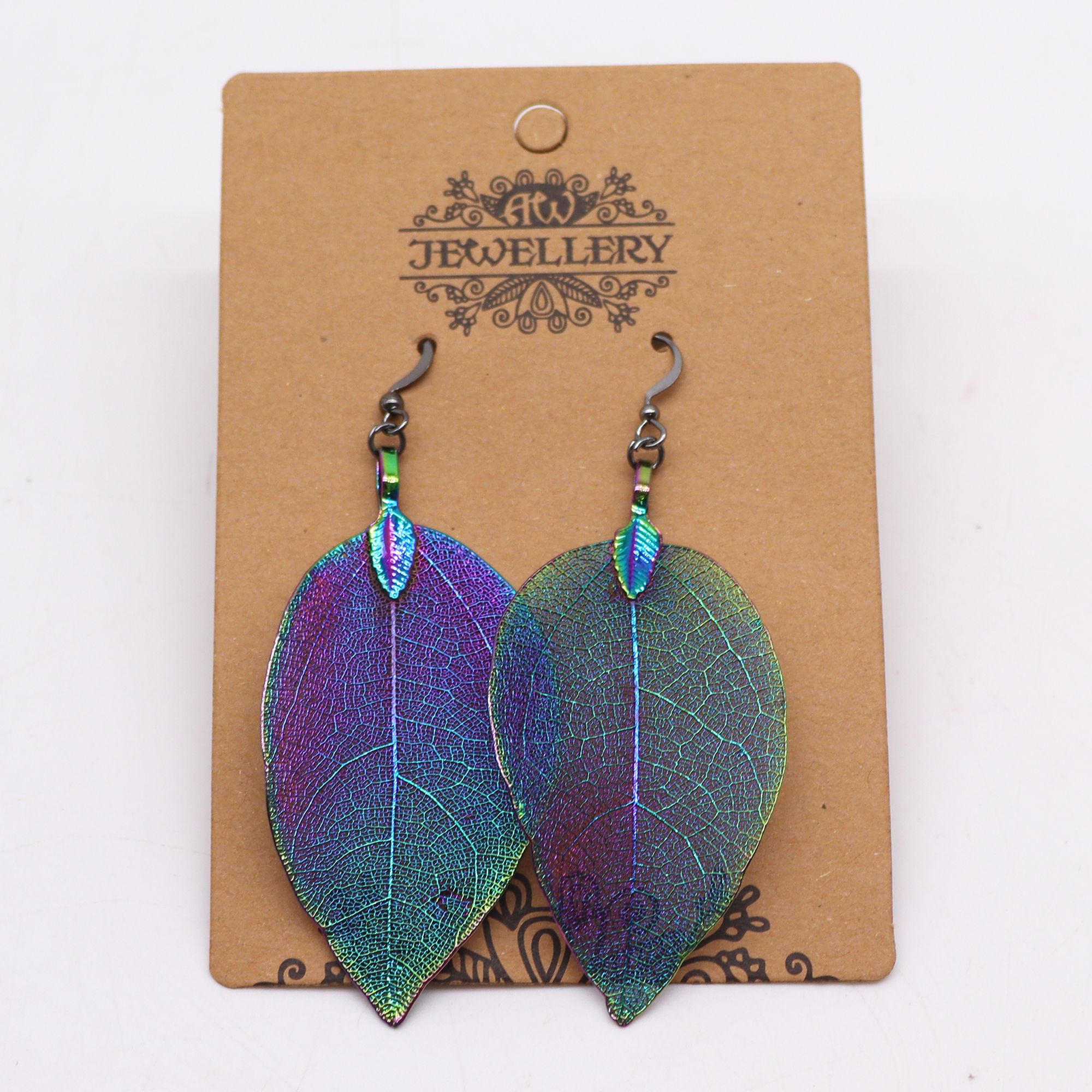 bG9jYWw6Ly9tZWRpYS9TUC8yRC82MFIzMEMxRzZHV0syRFNQL2RlMTU0MzE4LmpwZWc.jpg Earrings - Bravery Leaf - Multicoloured - Image 4